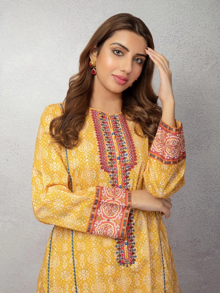 ACE Galleria Digital Embroidered Unstitched 1pc Khaddar Shirt ACE 12184