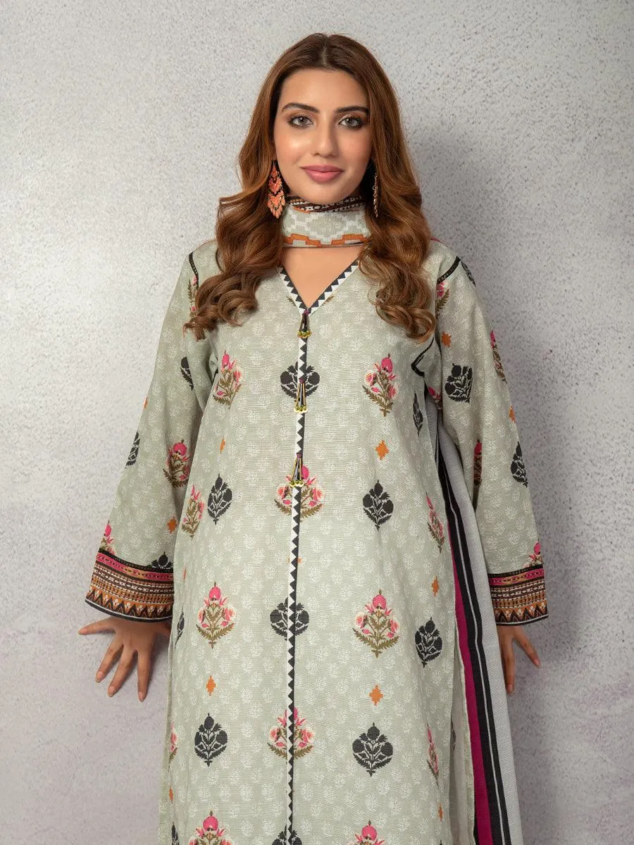 ACE Galleria Digital Printed Unstitched 2 Piece Khaddar Suit ACE 12171