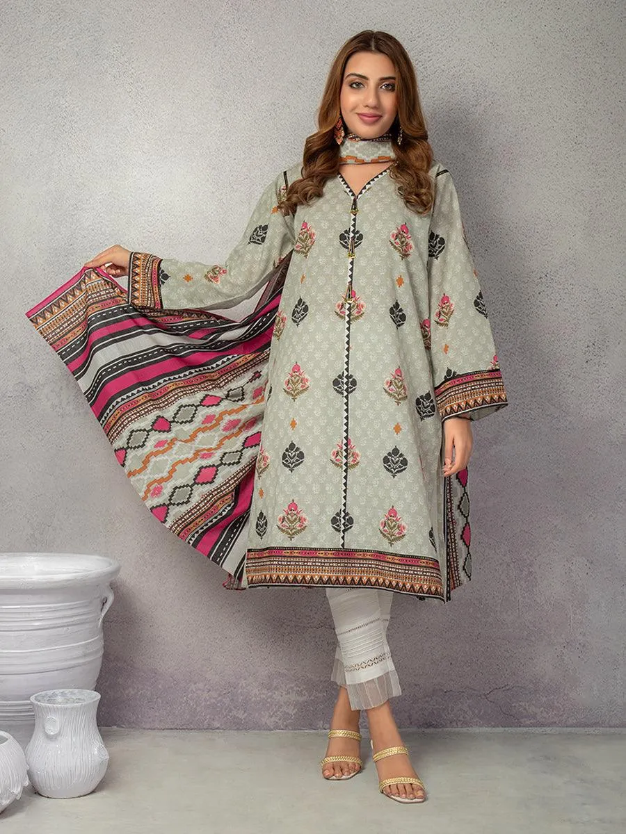 ACE Galleria Digital Printed Unstitched 2 Piece Khaddar Suit ACE 12171