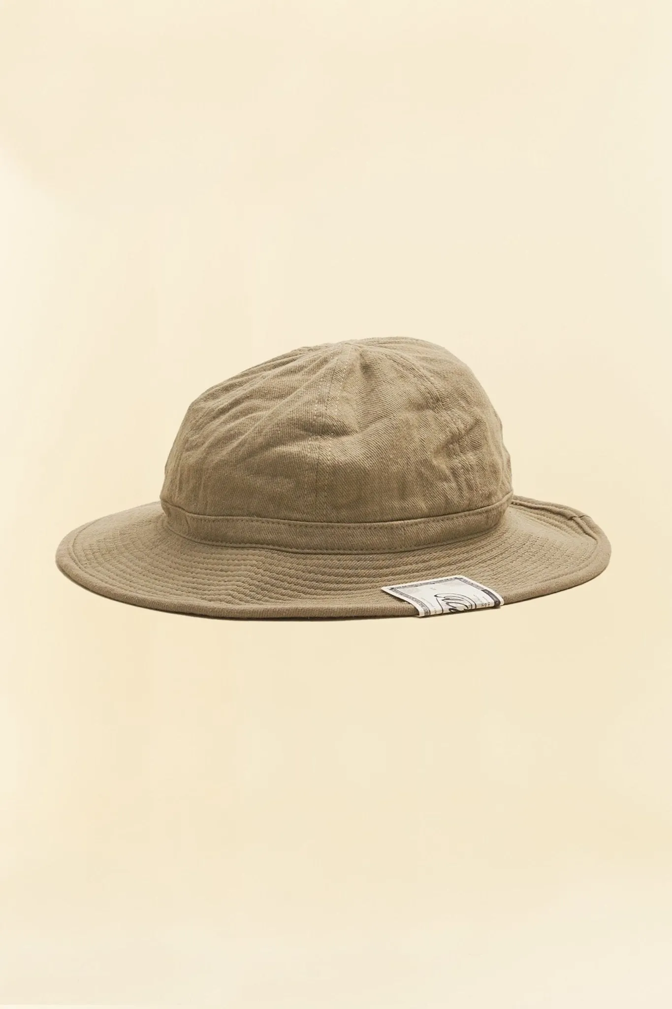 Addict Clothing x HW Dog & Co. Beige Linen Fatigue Hat - Stylish and Lightweight Accessory