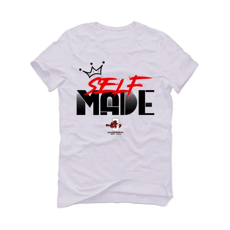 Air Jordan 4 "Red Cement" White T-Shirt (Self Made)