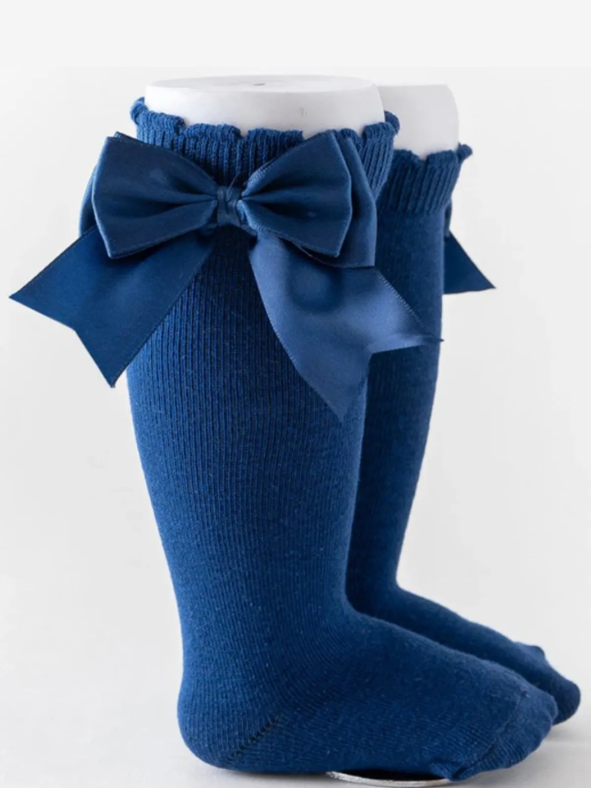 All Dolled Up Silky Bow Knee-High Socks