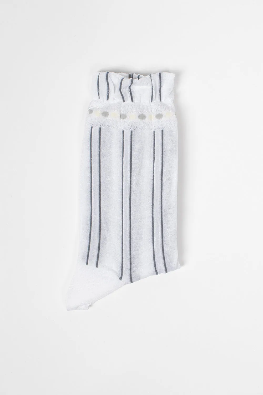 AM-767 Stripe Socks White