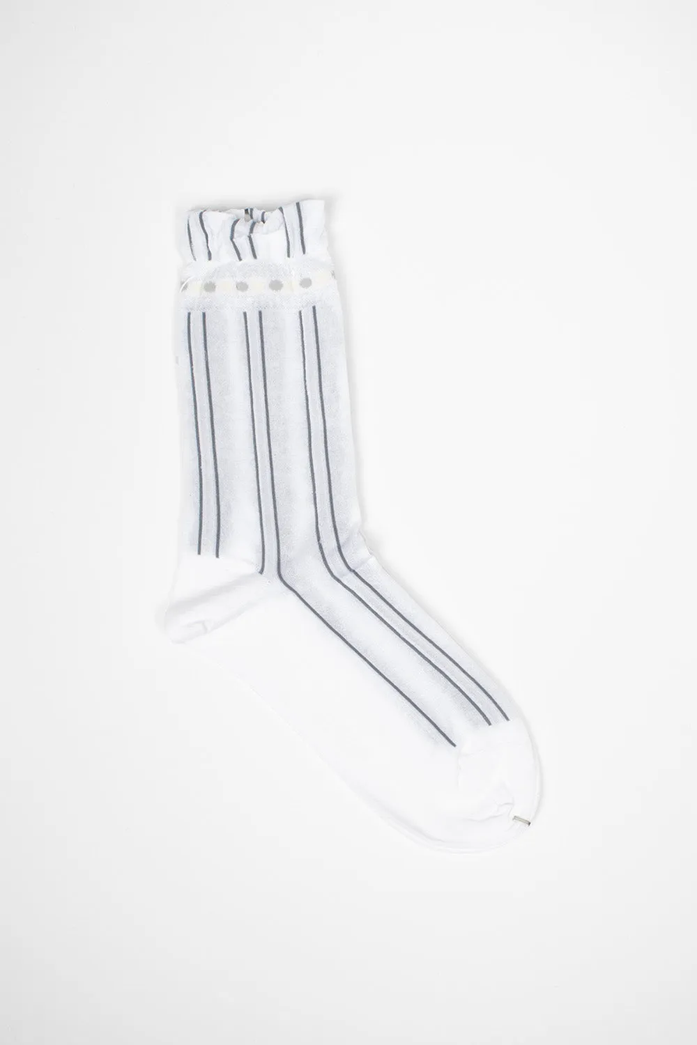 AM-767 Stripe Socks White