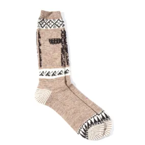 ANONYMOUS ISM TOTEM CREW SOCK BEIGE