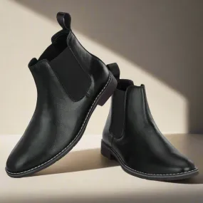 Attitudist Unisex Black Chelsea Boot