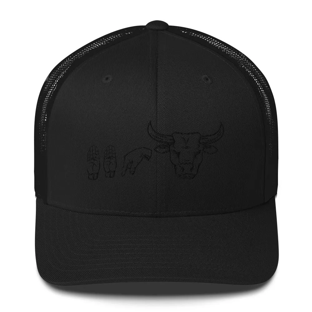 BBQ Beef Sign Trucker Cap