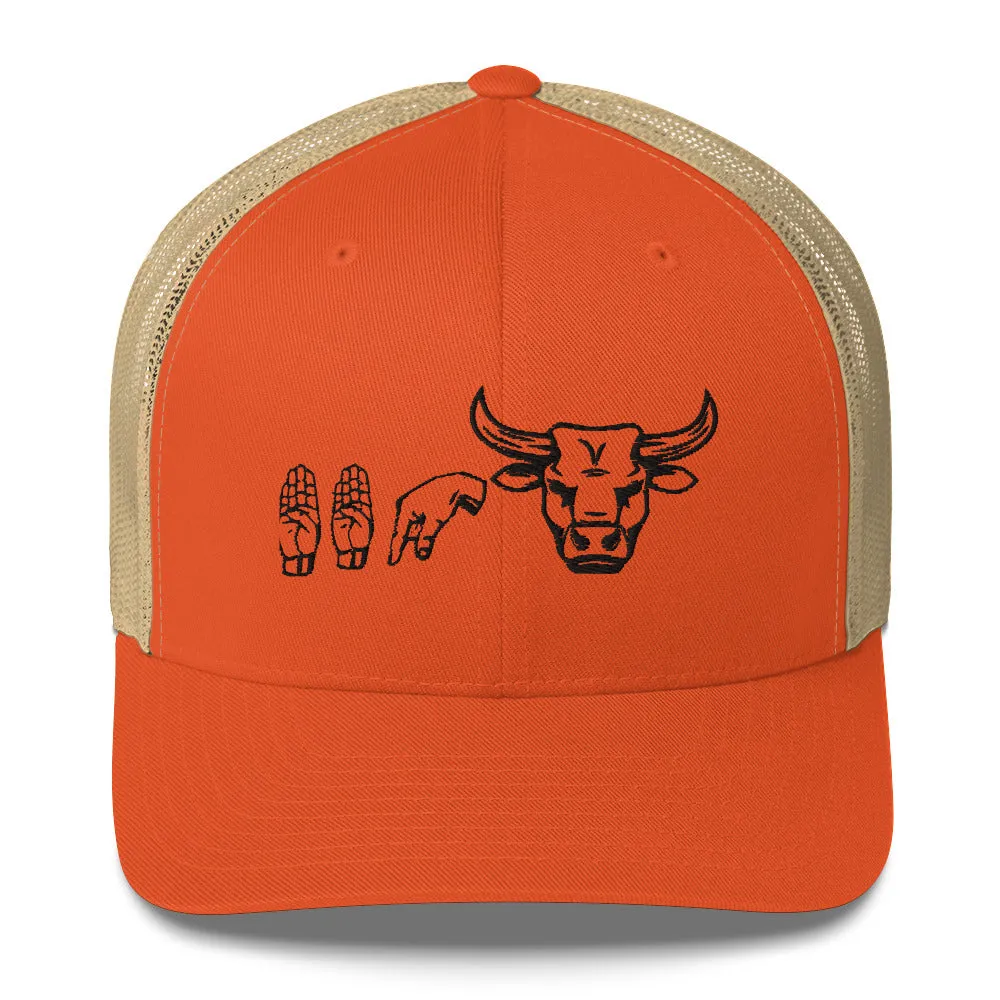 BBQ Beef Sign Trucker Cap