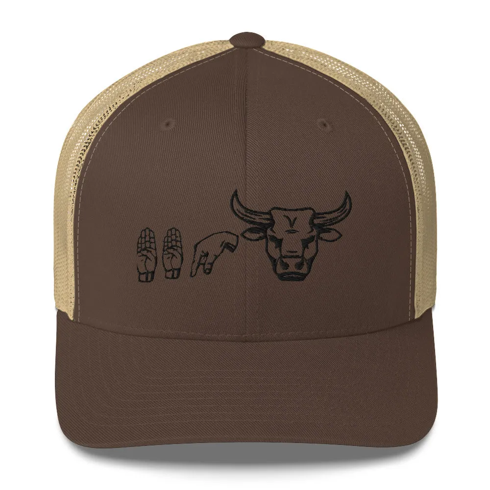 BBQ Beef Sign Trucker Cap