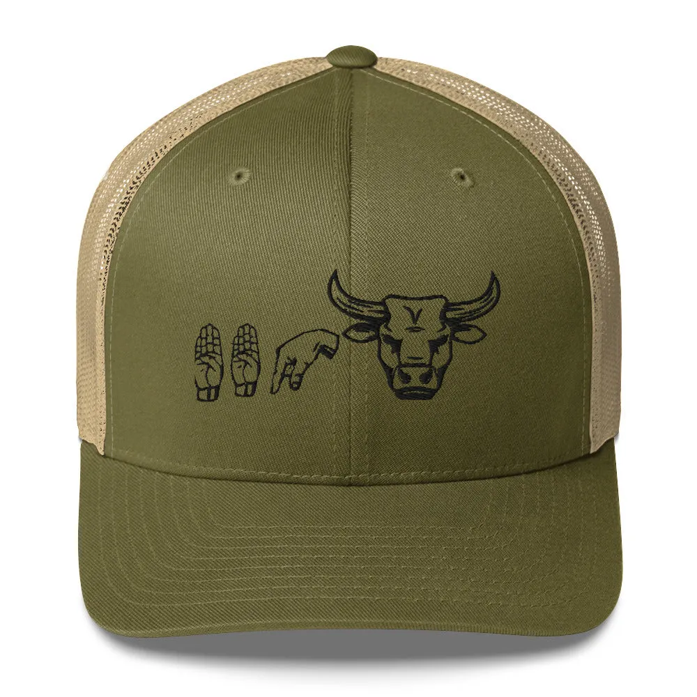 BBQ Beef Sign Trucker Cap