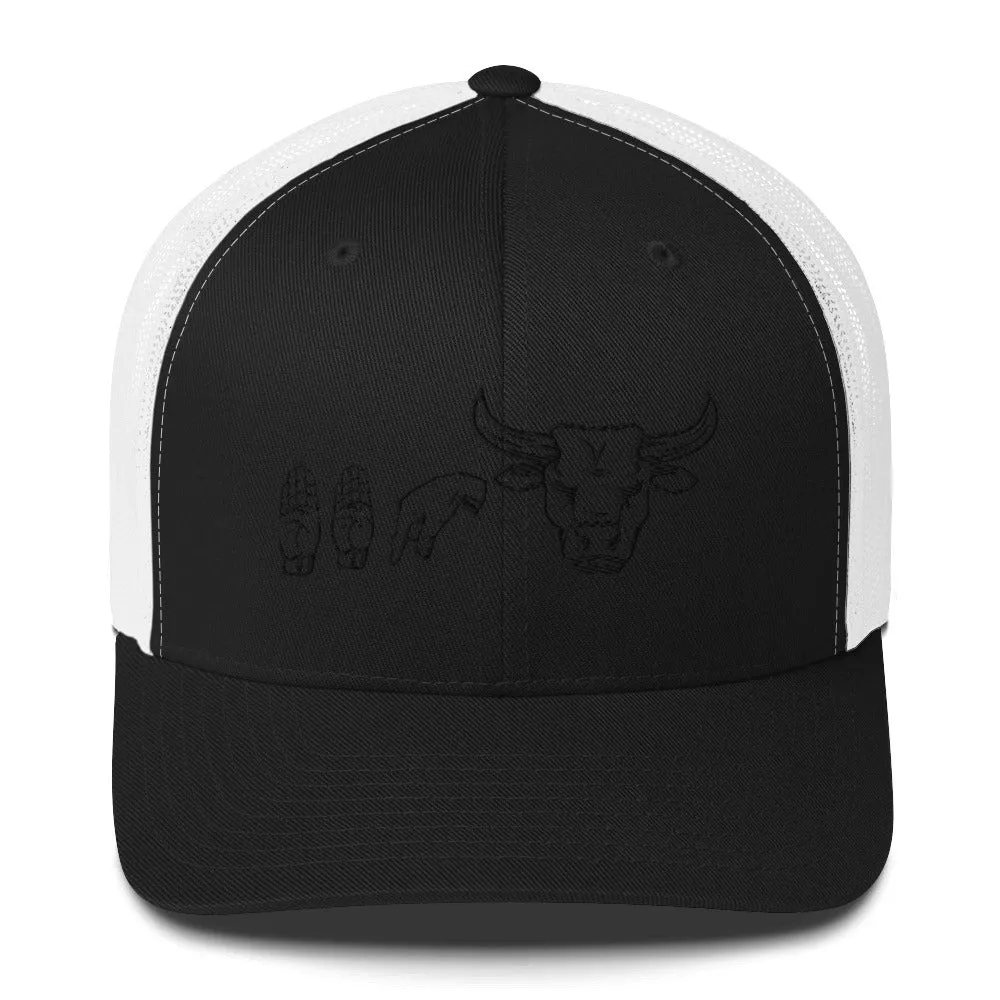 BBQ Beef Sign Trucker Cap