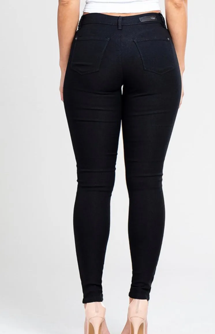 Black skinny hyper stretch jean