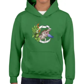 Blue Tongue Skink Banner Youth Hoodie