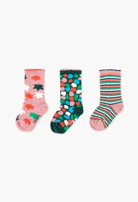 Boboli 3pk Socks - Apricotty Green