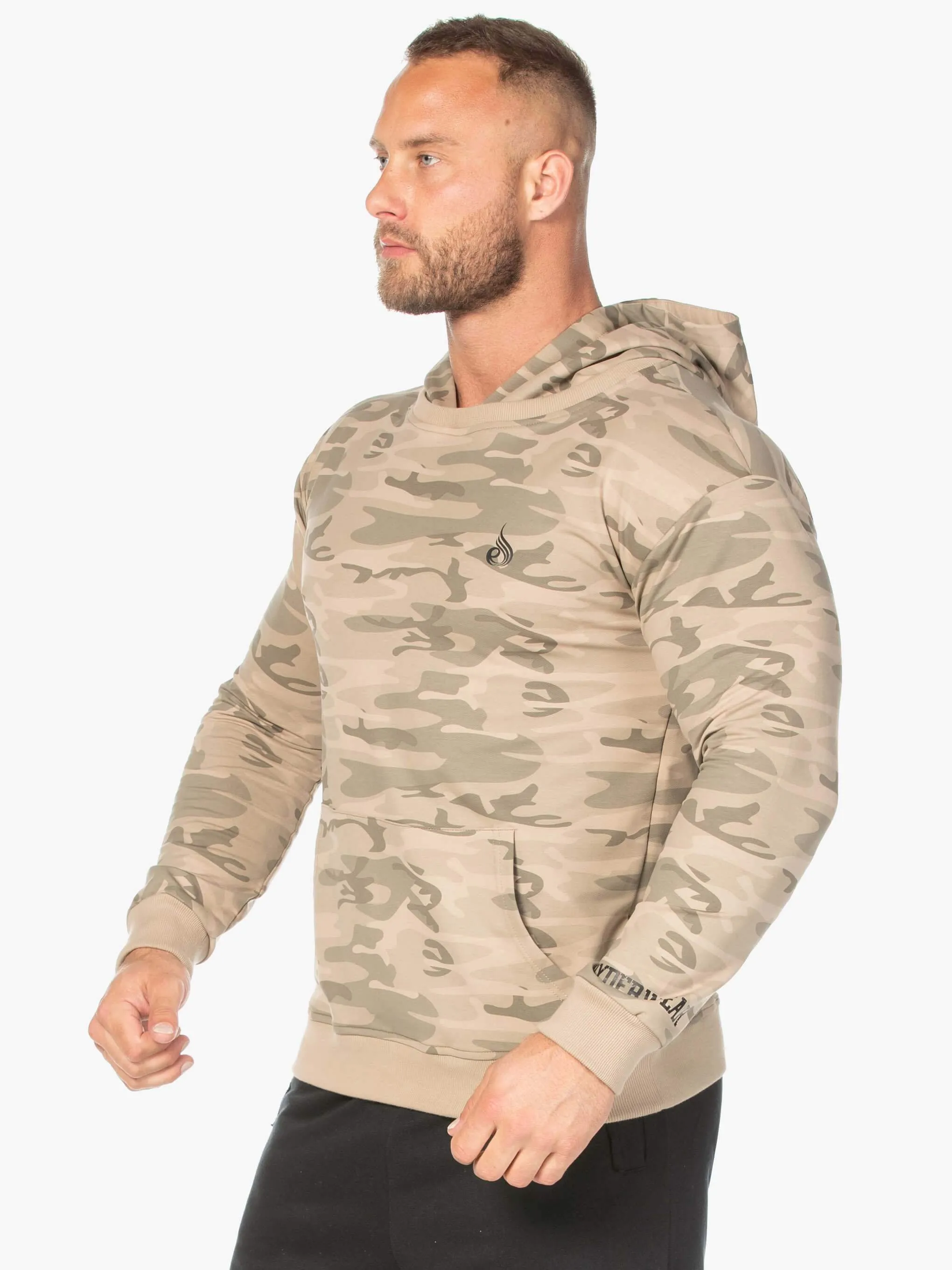 Camo Pullover Hoodie - Tan Camo