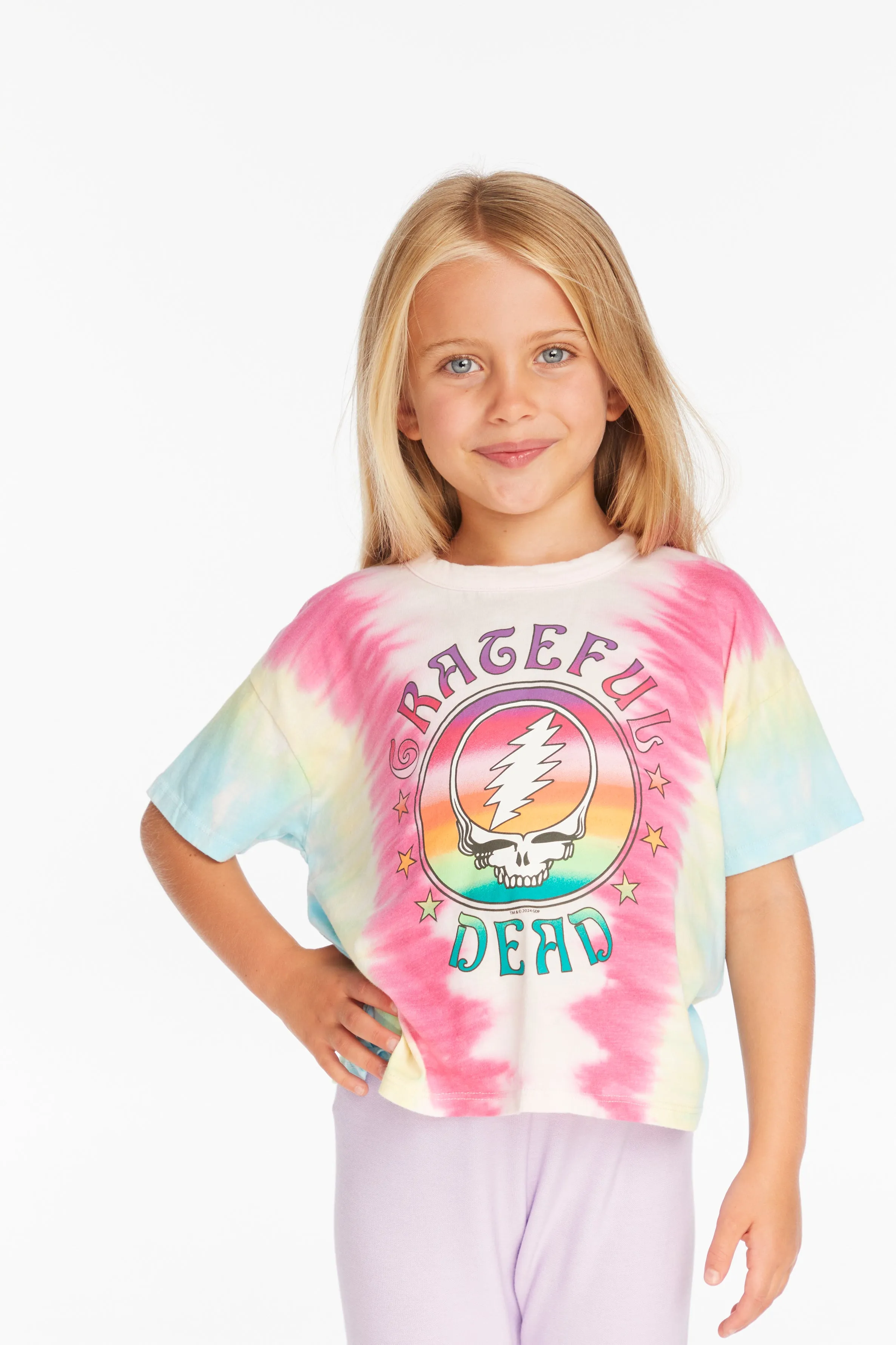 Chaser Grateful Dead Tie Dye Steal Your Face Tee