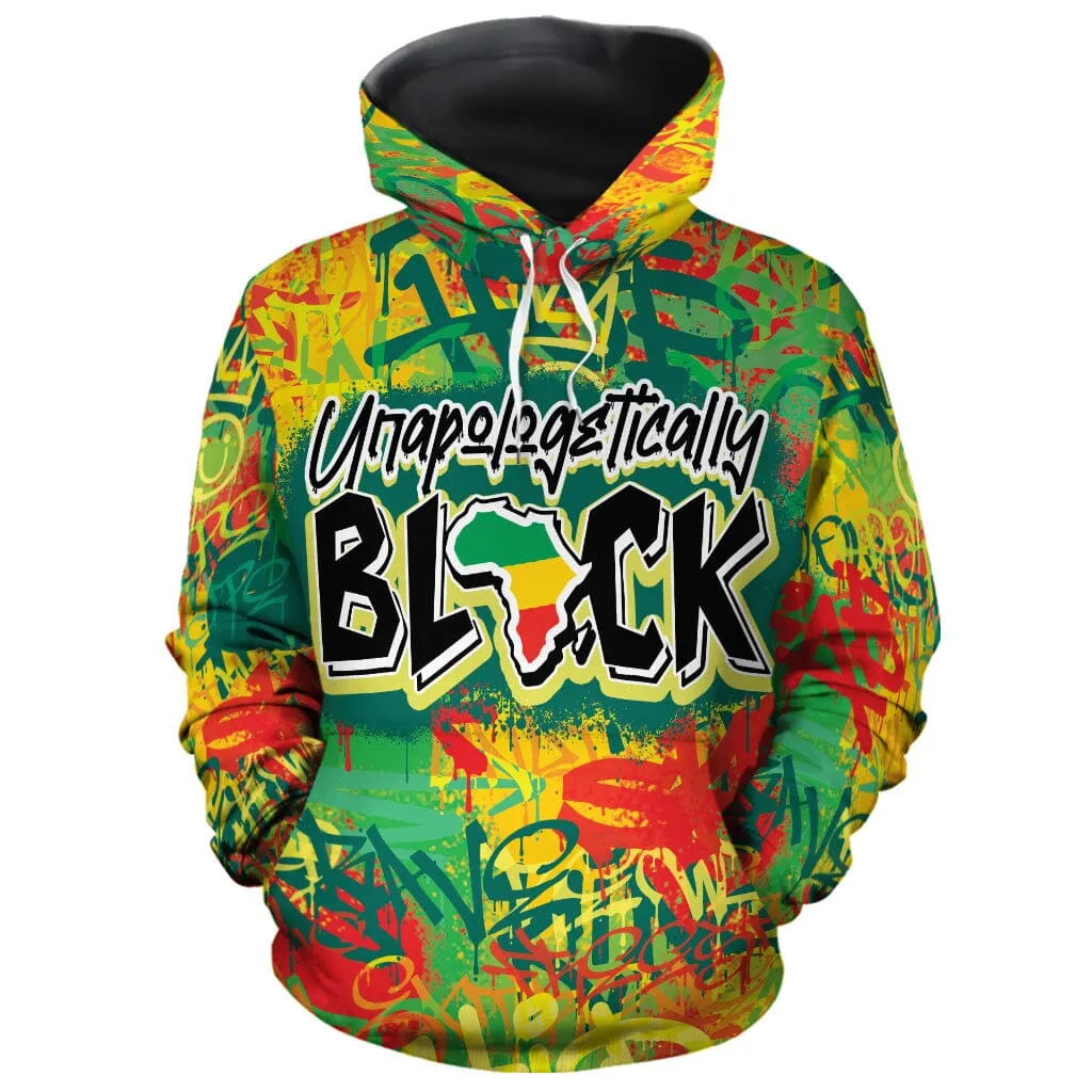 Colorful Unapologetically Black All-over Hoodie