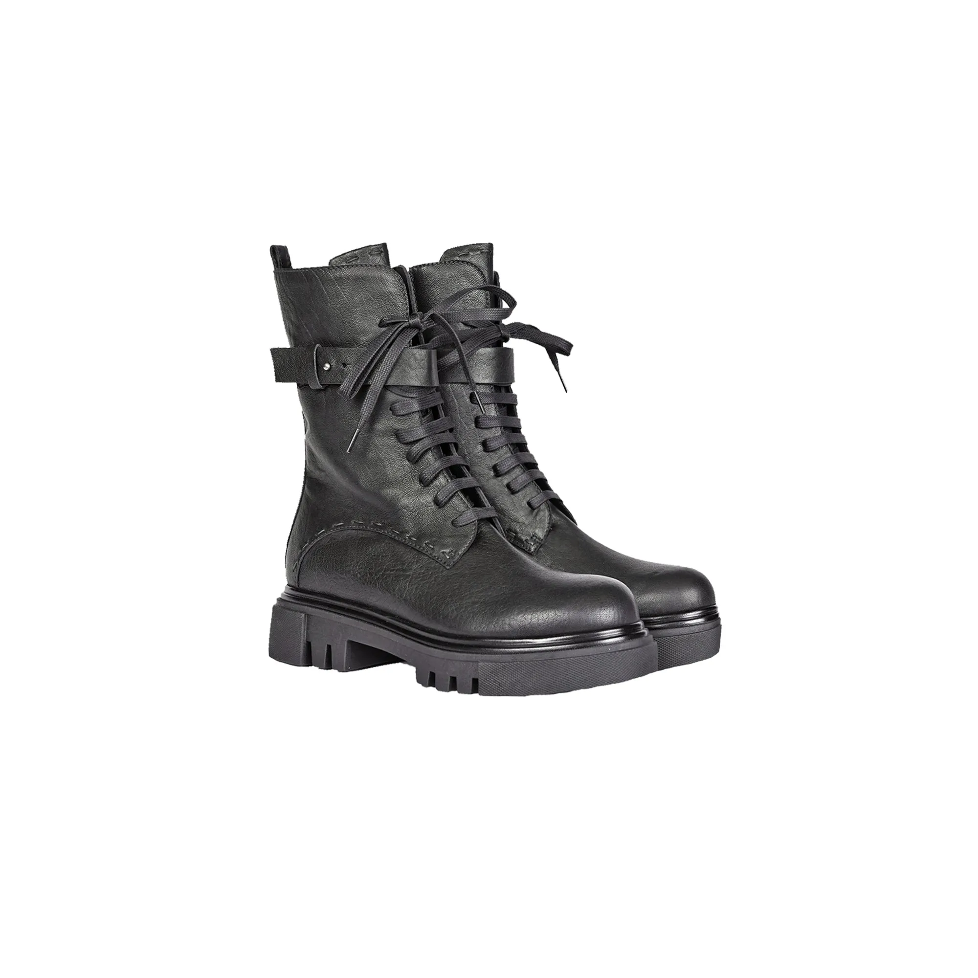 Combat Boot Vegetal Wash Black