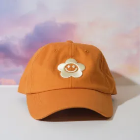 Desert Orange Smiley Daisy Dad Hat