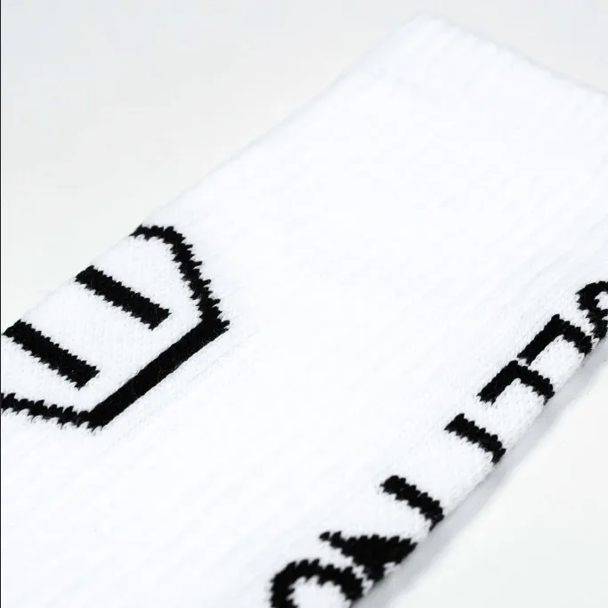 Dolly Noire Socks Woven Frontal Hexagon sk048-ka-02 white