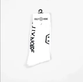 Dolly Noire Socks Woven Frontal Hexagon sk048-ka-02 white