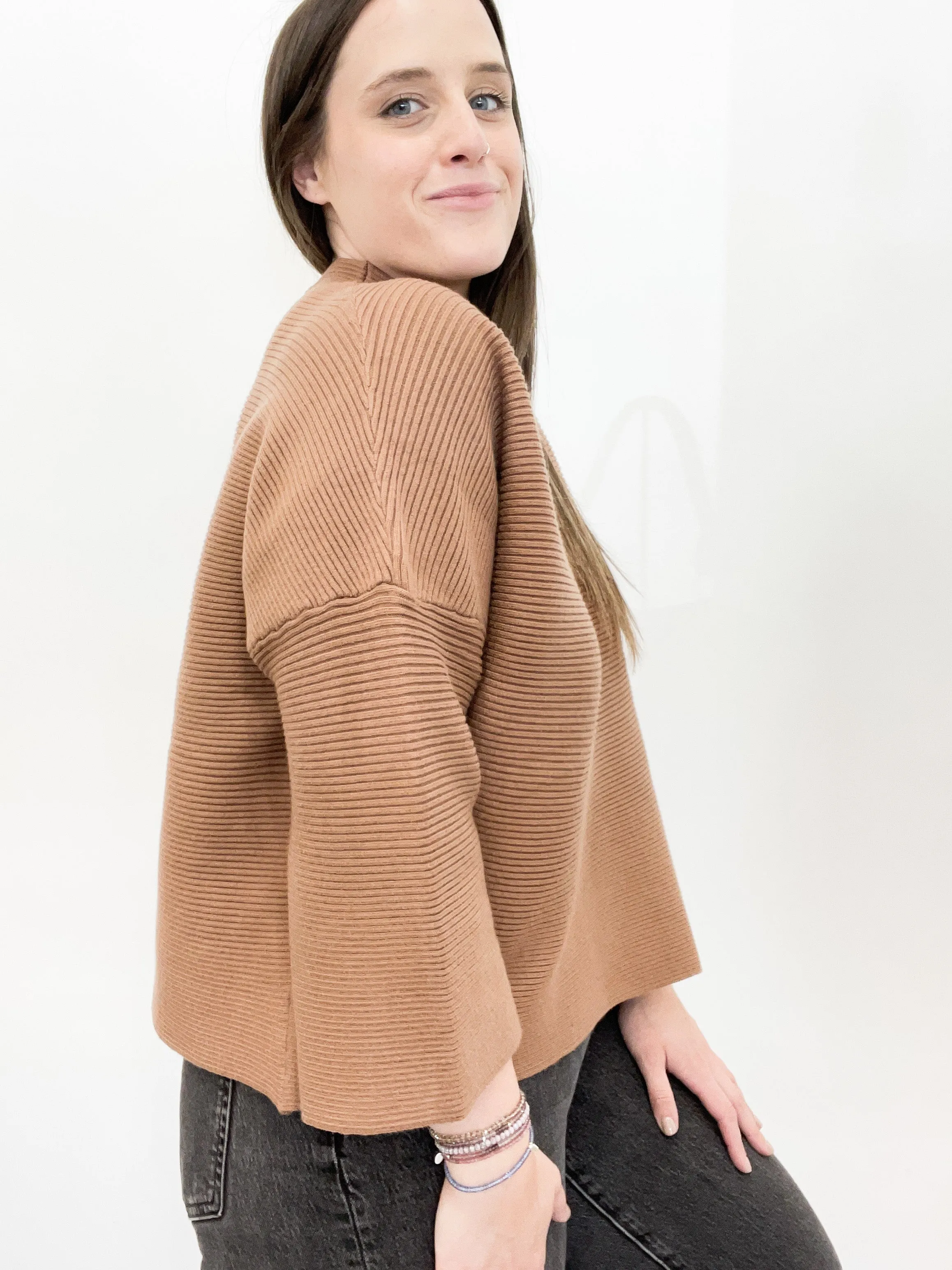 Eastin Ribbed Sweater in Camel - FINAL SALE