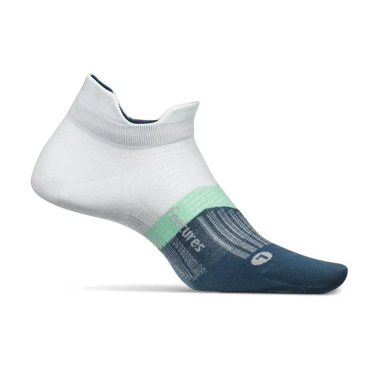 Feetures Elite Light Cushion No Show Tab Socks - Morning Mist