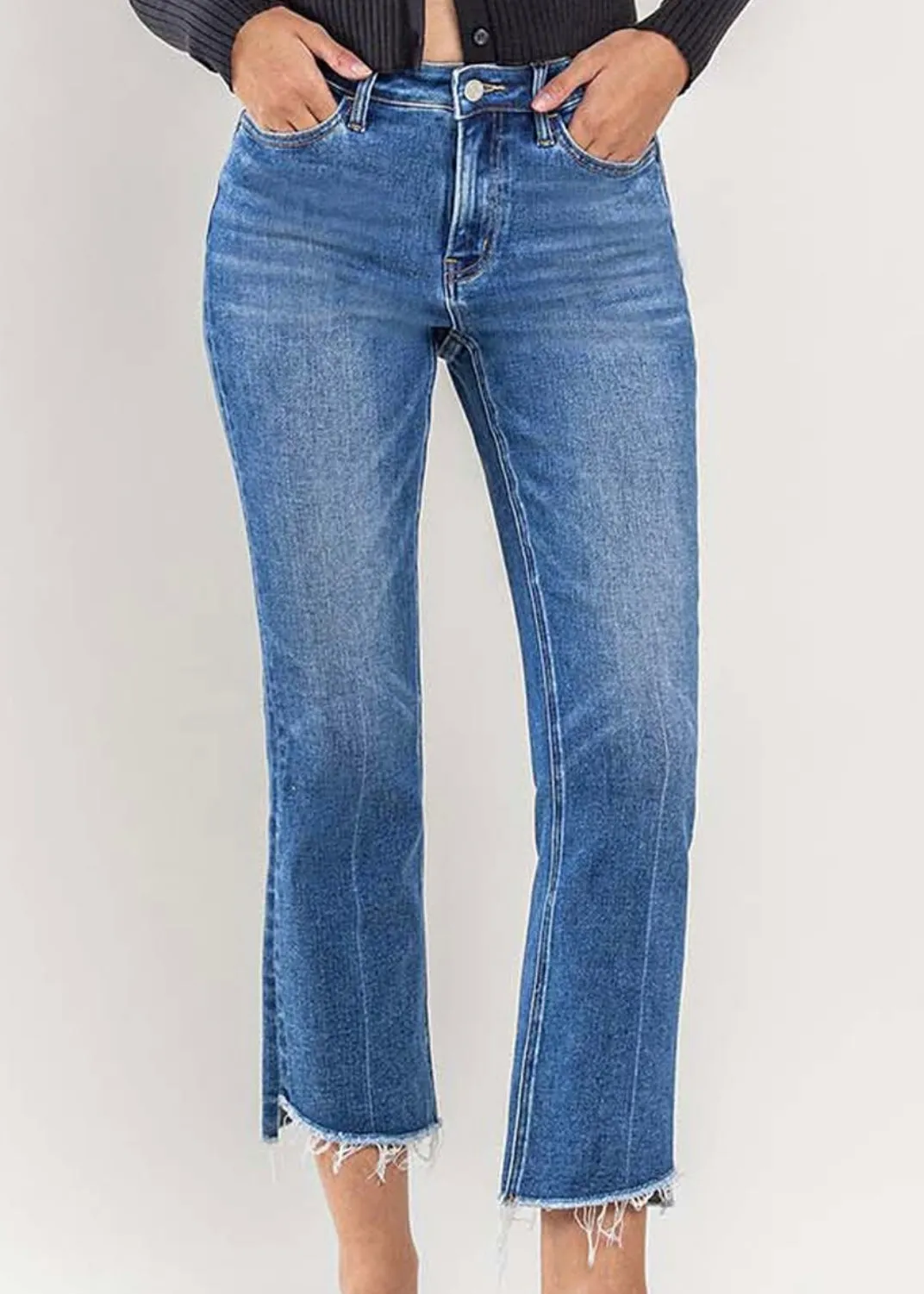 FINAL SALE - Vervet By Flying Monkey High Rise Kick Flare Jeans