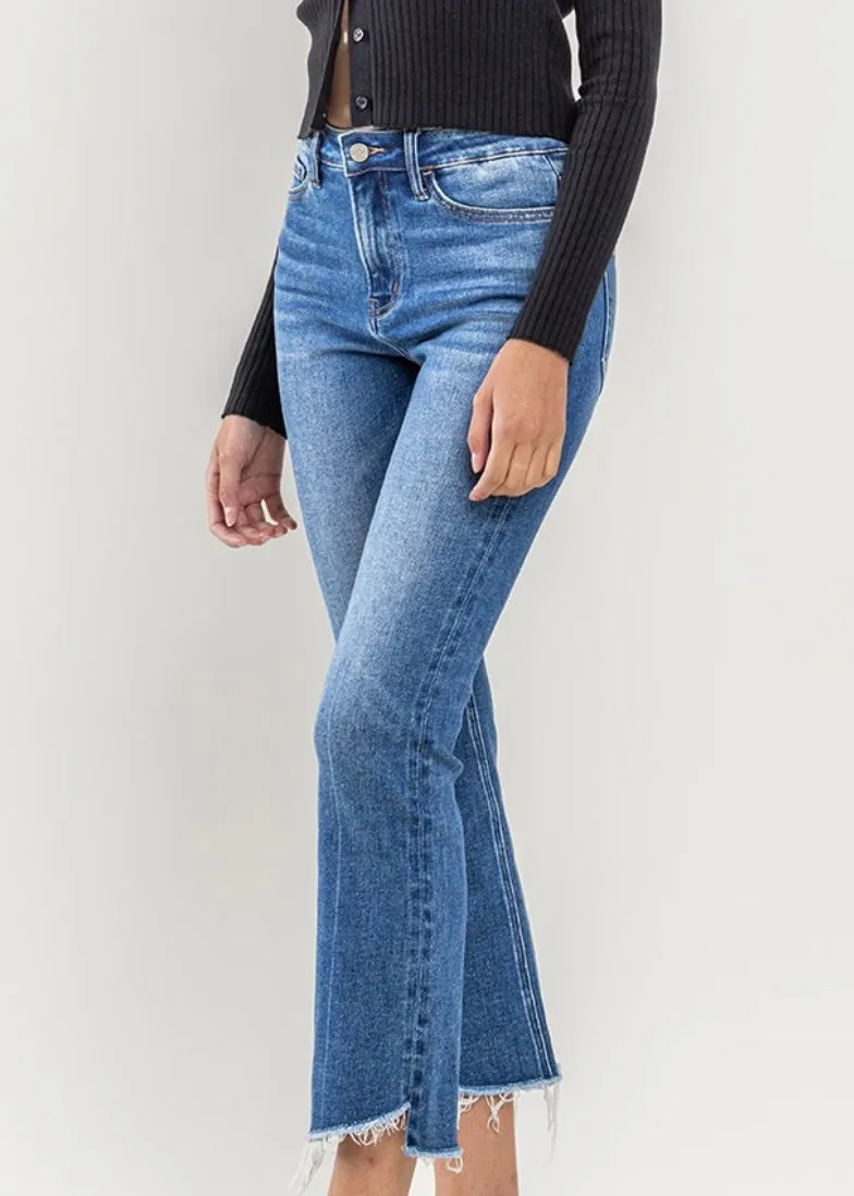 FINAL SALE - Vervet By Flying Monkey High Rise Kick Flare Jeans