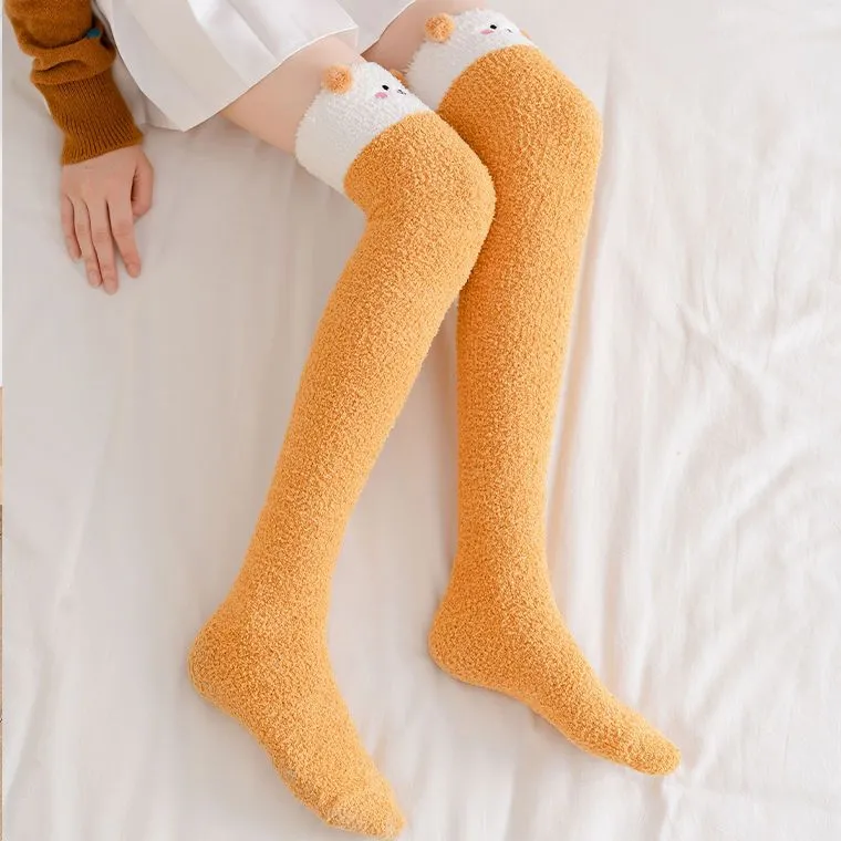 Fluffy Friends Animal Winter Long Socks MK18626