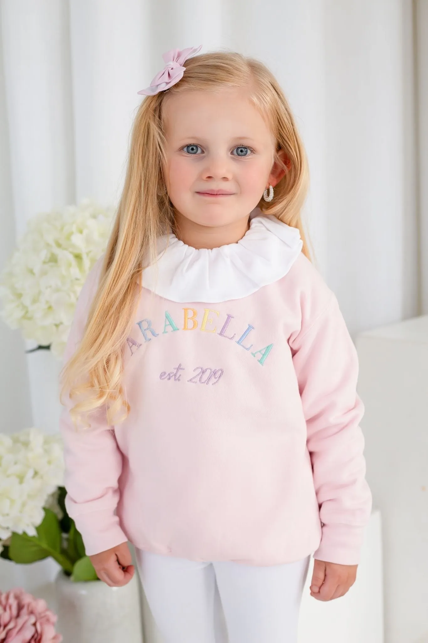 Girls Pink Est Sweater