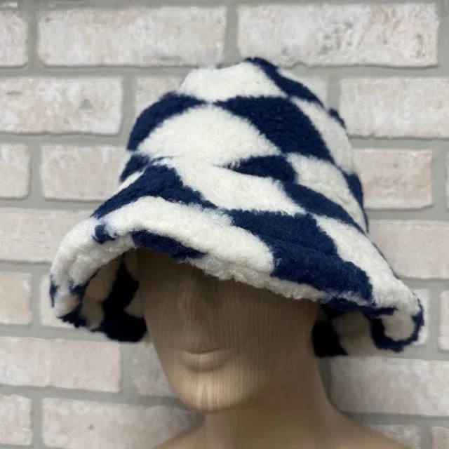 Hat - Bucket Checkered - Navy