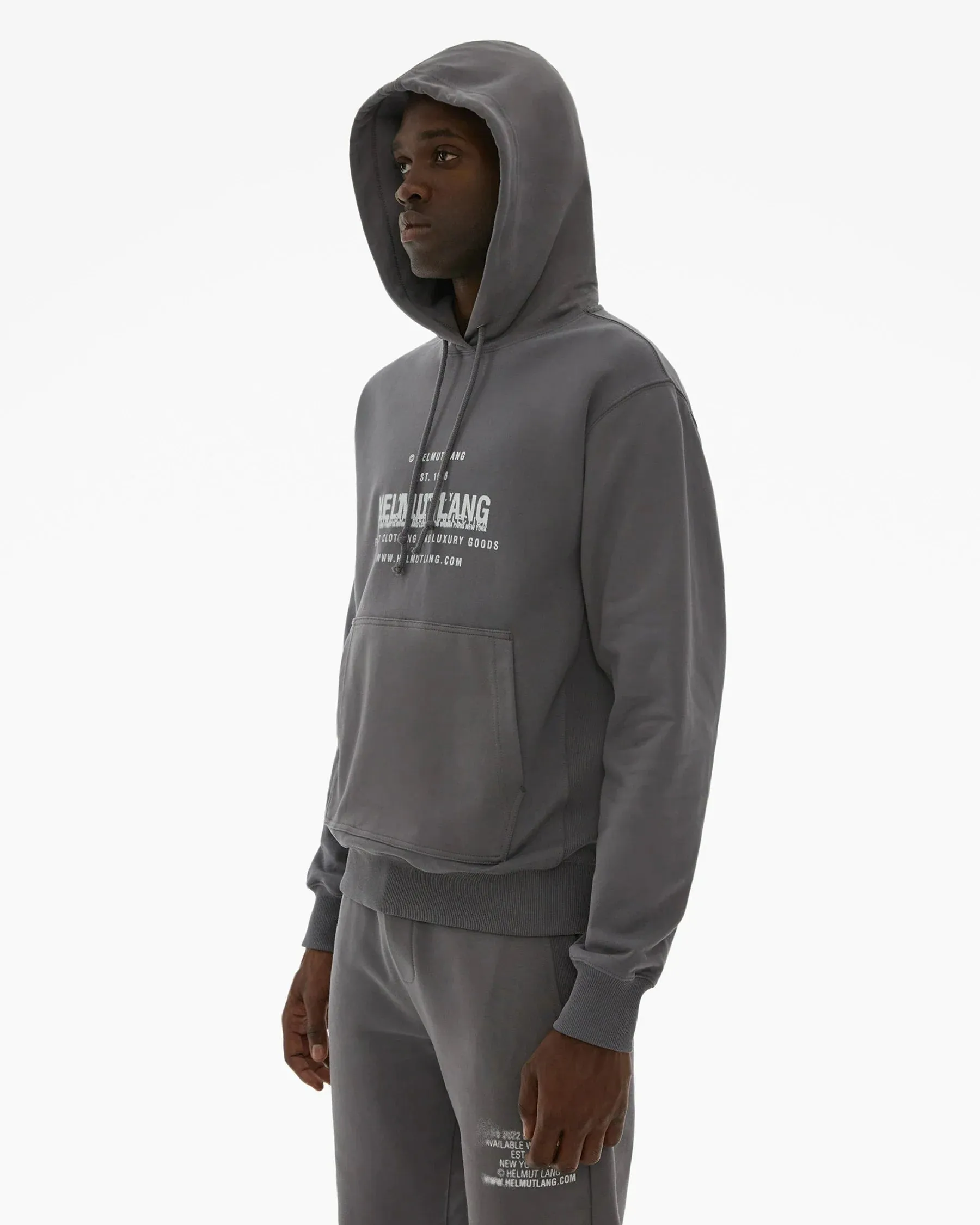 HELMUT LANG SPRAY LOGO HOODIE