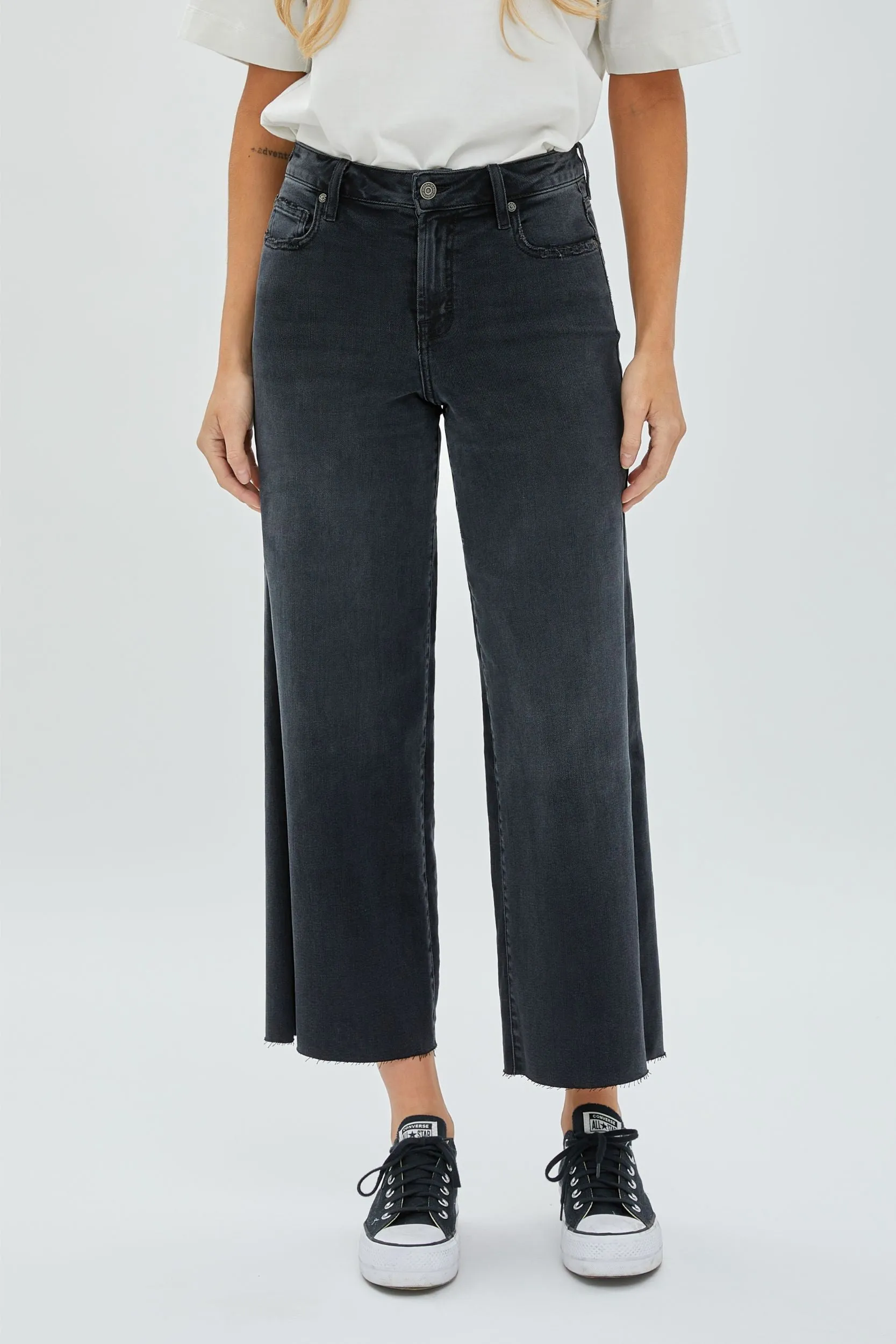 Hidden Nori Crop Wide Leg Pant