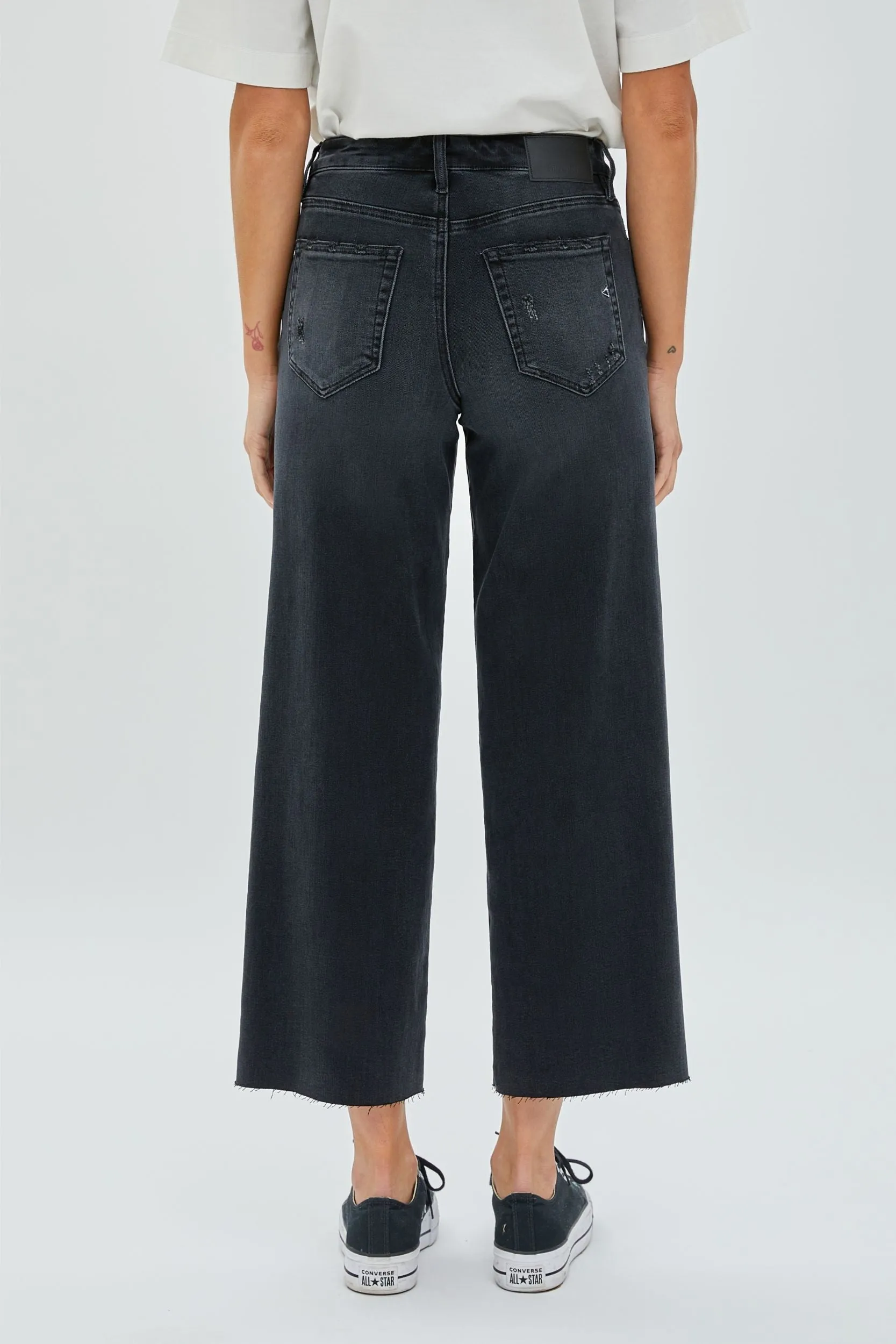 Hidden Nori Crop Wide Leg Pant