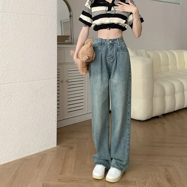 High Waist Wide Leg Jeans WI50