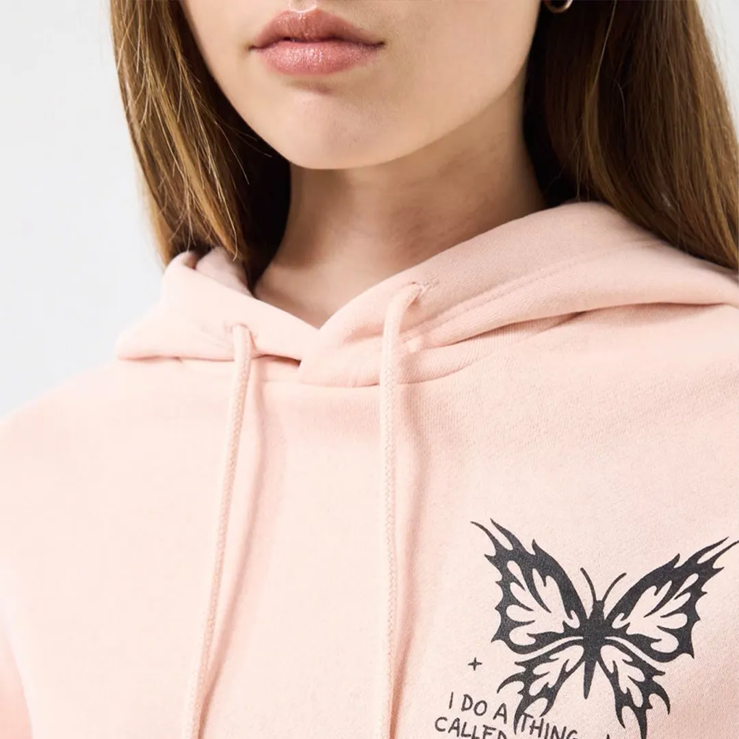 Hoodie with Punk Print