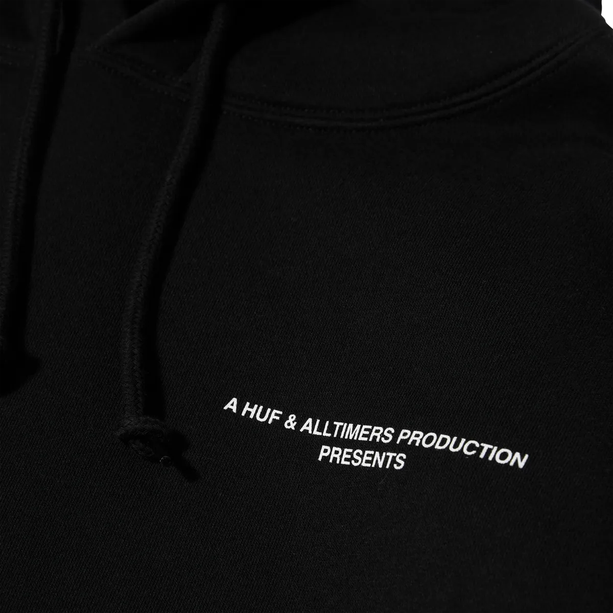 HUF HUF X ALLTIMERS COAST 2 COAST PULLOVER HOODIE-BLACK