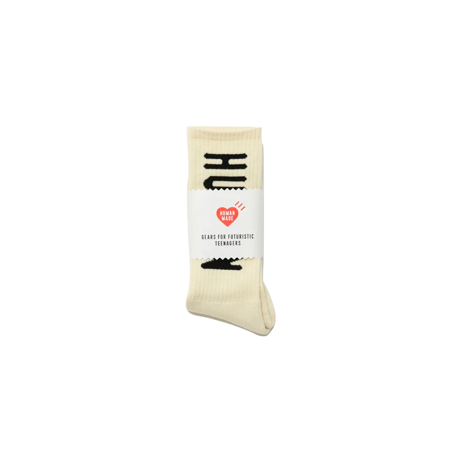 HUMAN MADE HM LOGO SOCKS - WHITE