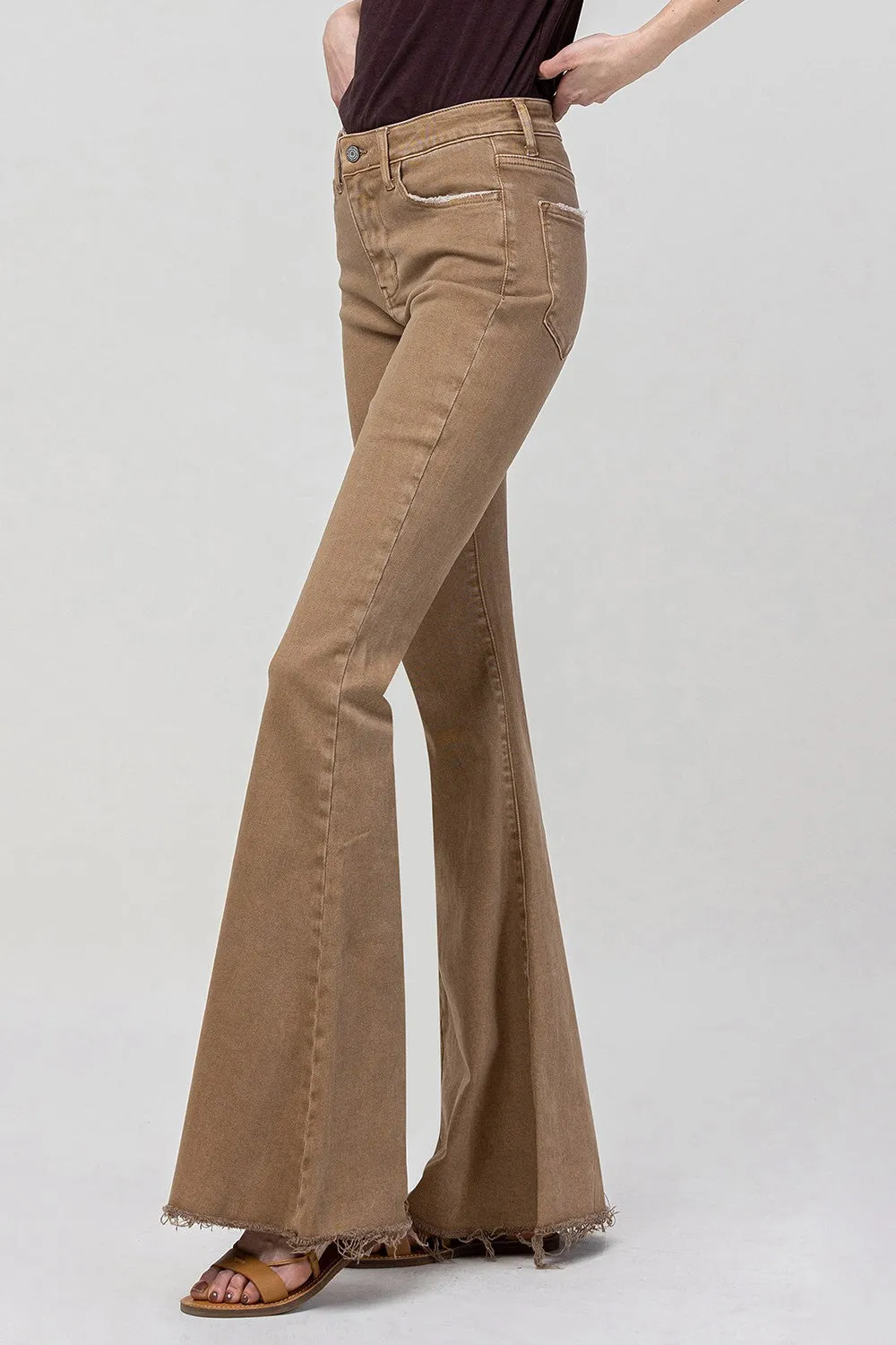 In The Sand Flare Jeans Mink