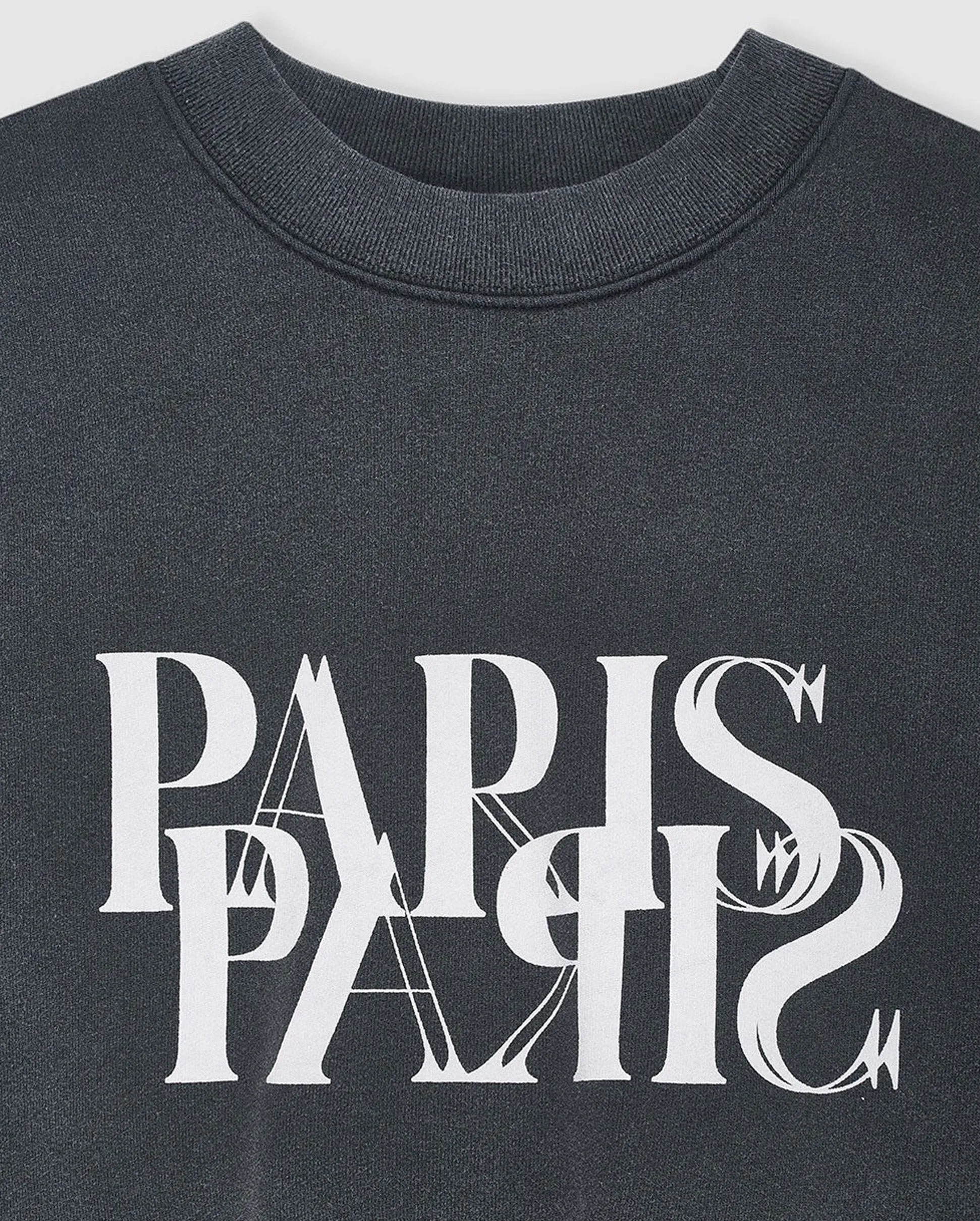 JACI SWEATSHIRT PARIS / WASHED BLACK