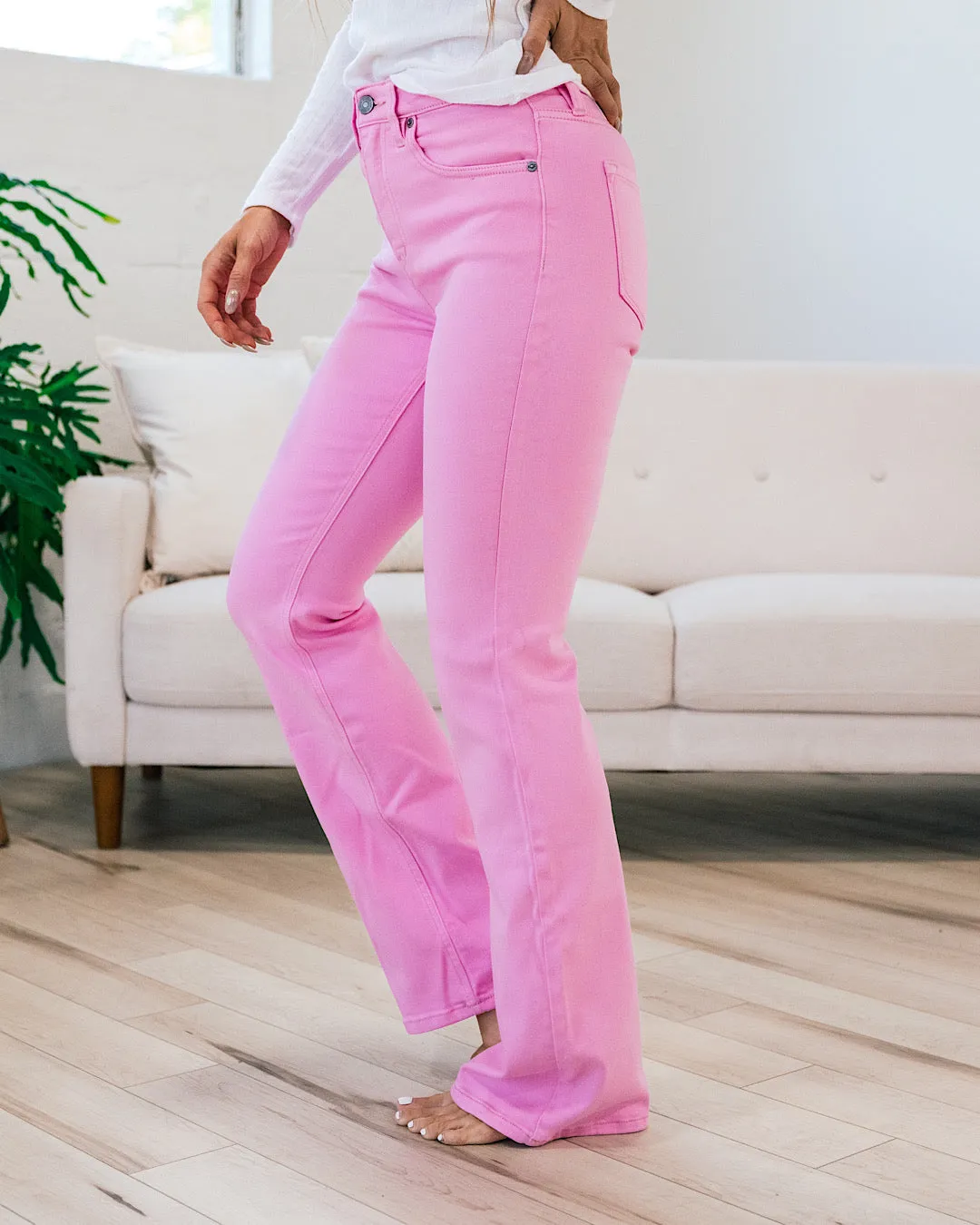 KanCan Love Me For Me Pink Bootcut Jeans