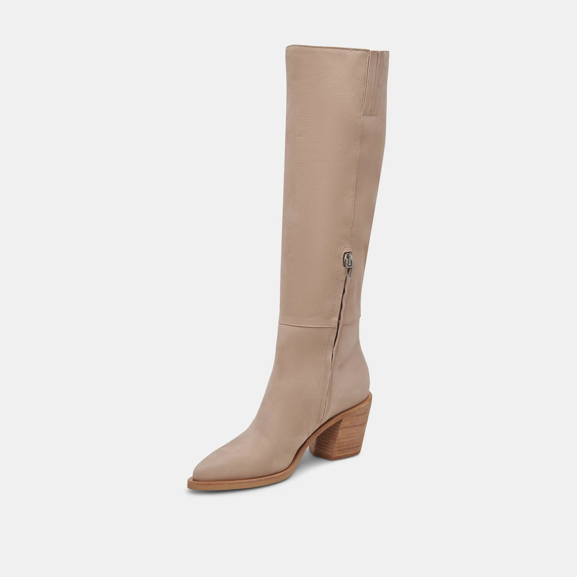 KRISTY BOOTS TAUPE LEATHER - re:vita