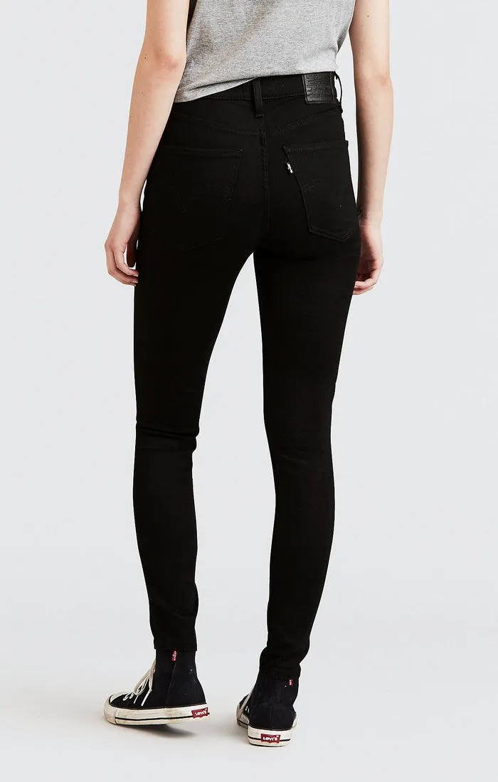 Levi's Mile High Super Skinny Jean in Black Galaxy