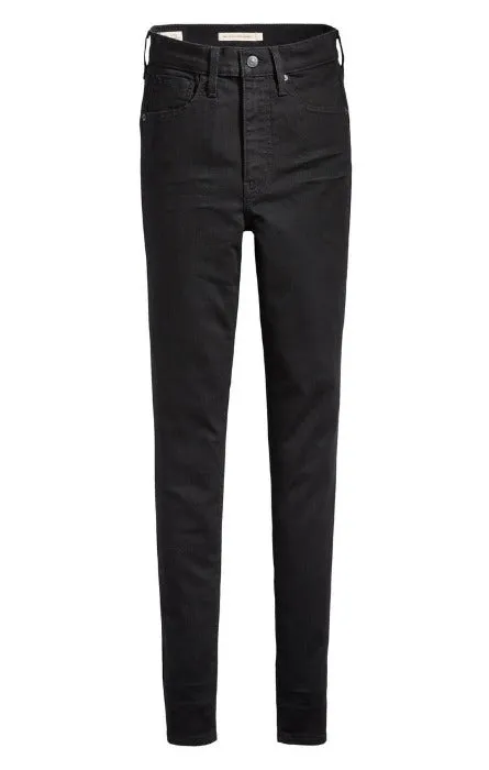 Levi's Mile High Super Skinny Jean in Black Galaxy