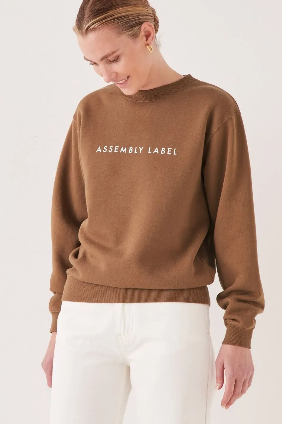 Logo Caramel Fleece Jumper