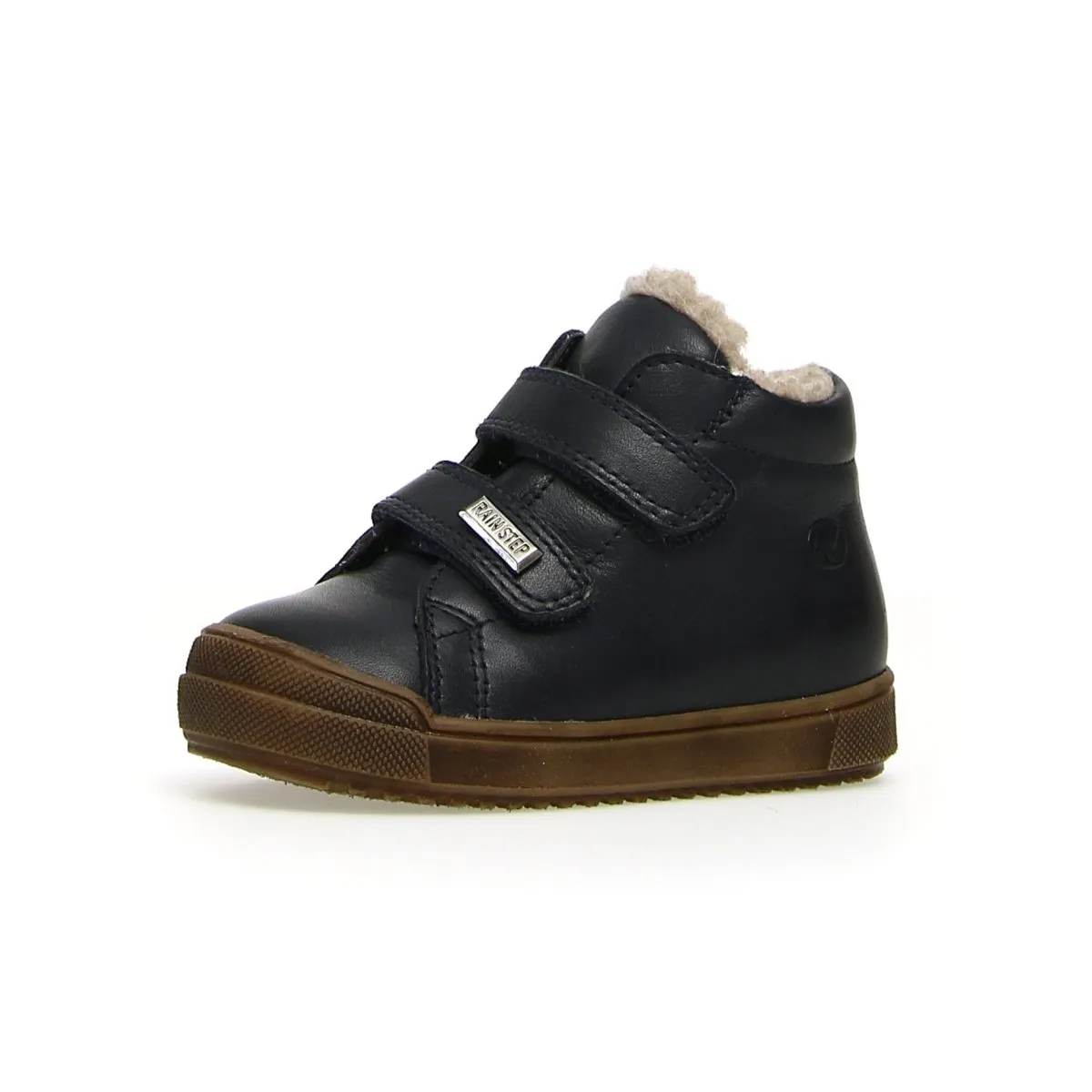 Naturino Boy's (Sizes 30-32) Mulaz Navy Leather Waterproof Low Velcro