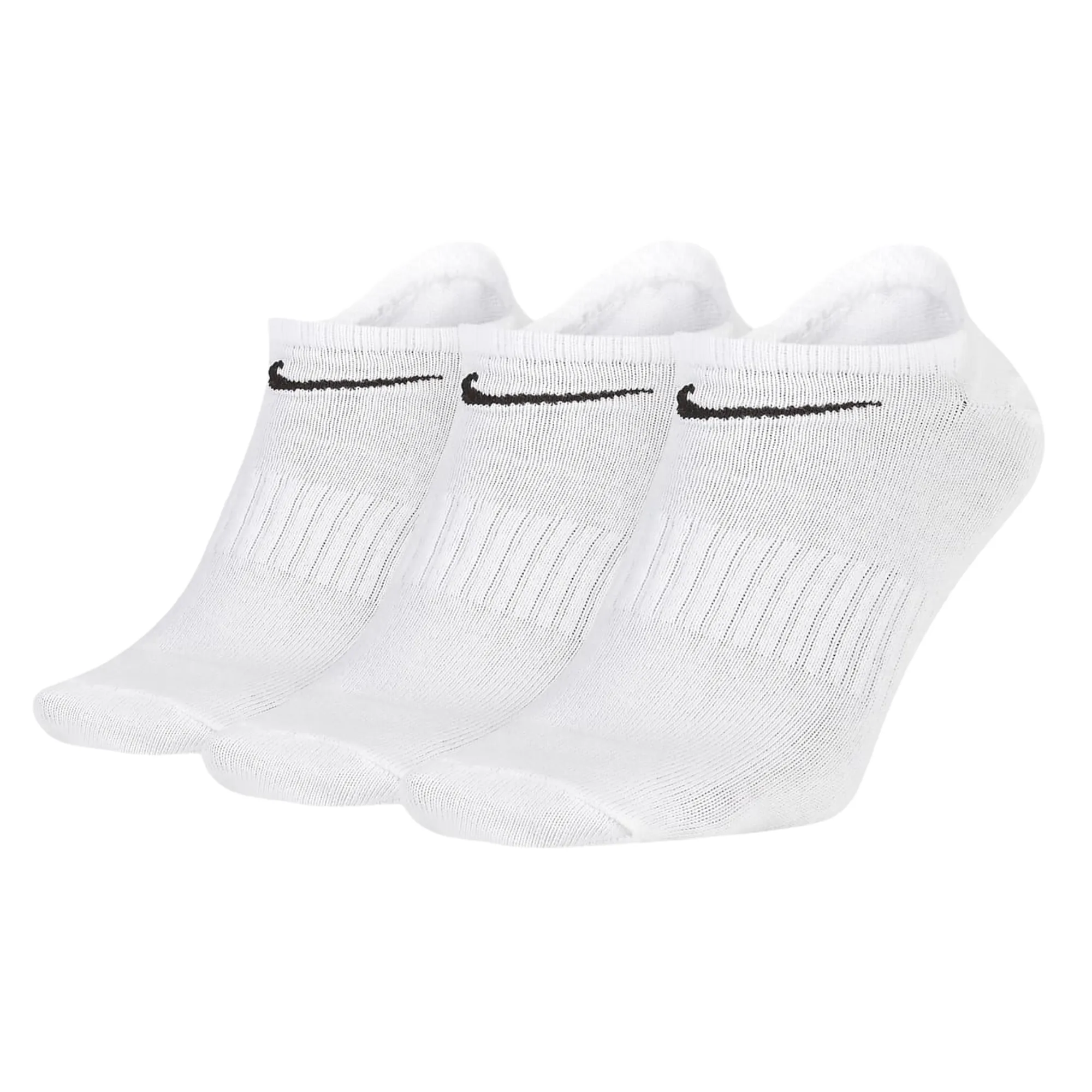 Nike SB Everyday Lightweight No Show Socks (3 Pack) White