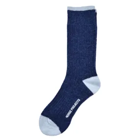 Norse Projects - Bjarki Nordic Socks - Indigo