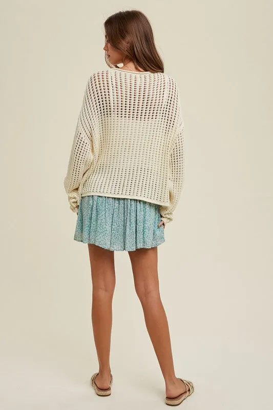 Open Knit Sweater